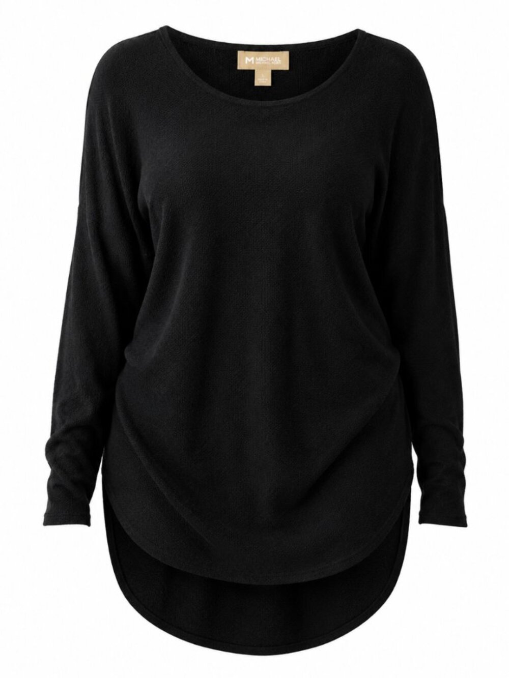 Michael Michael Kors Black Oversized Tunic Sweater Mini Dress Size XL